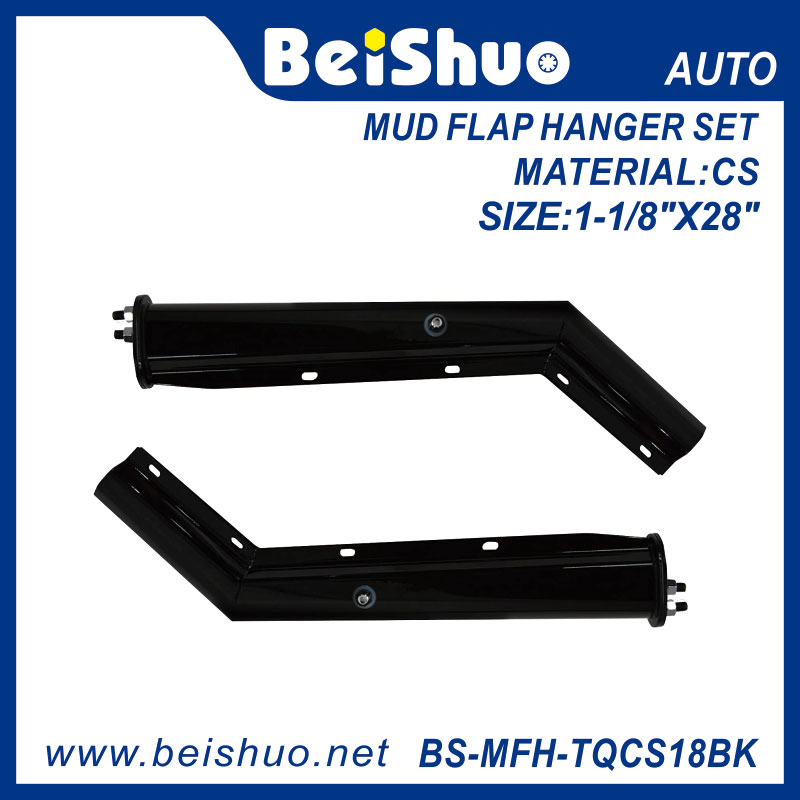 BS-MFH-TQCS12BK Black Angled Mud Flap Hanger Set