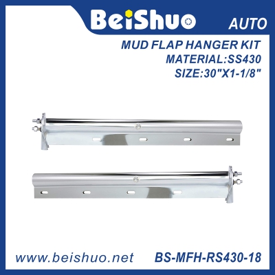 BS-MFH-RS430-18 Chrome Straight Spring-loaded Mud Flap Hanger